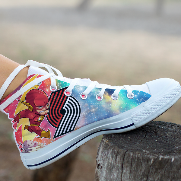 Flash Hight Top Shoe White Portland Trail Blazers