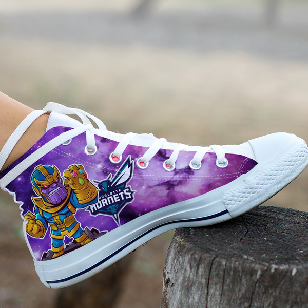 Thanos Hight Top Shoe White Charlotte Hornets