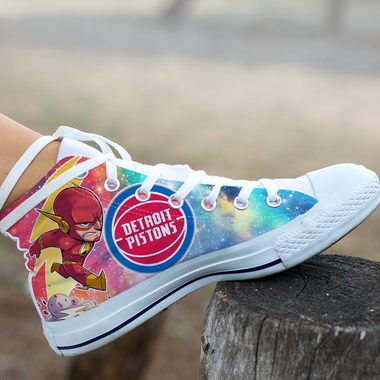 Flash Hight Top Shoe White Detroit Pistons