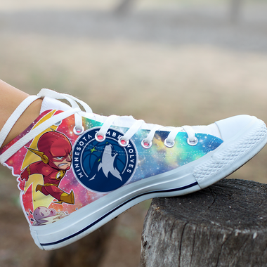Flash Hight Top Shoe White Minnesota Timberwolves