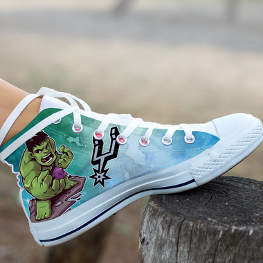 Hulk Hight Top Shoe White San Antonio Spurs