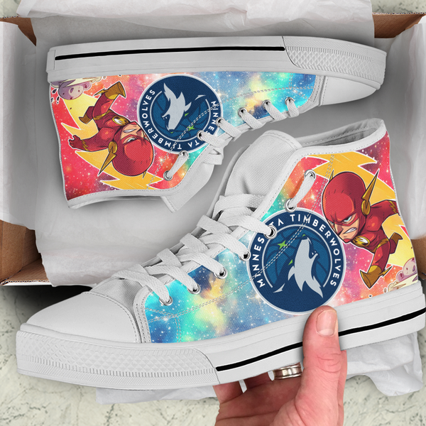 Flash Hight Top Shoe White Minnesota Timberwolves