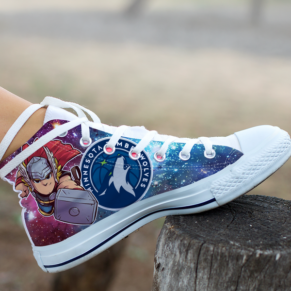 Thor Hight Top Shoe White Minnesota Timberwolves
