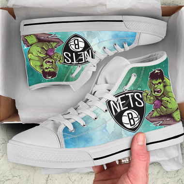 Hulk Hight Top Shoe White Brooklyn Nets
