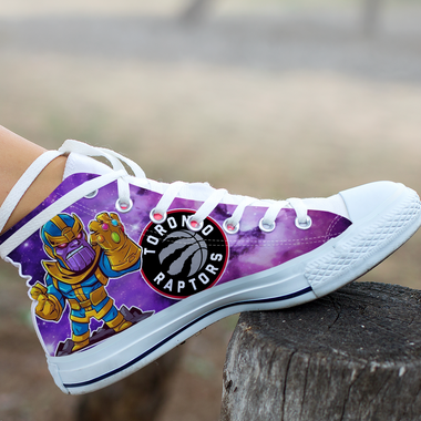 Thanos Hight Top Shoe White Toronto Raptors