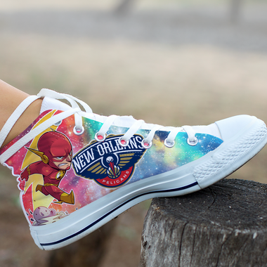 Flash Hight Top Shoe White New Orleans Pelicans