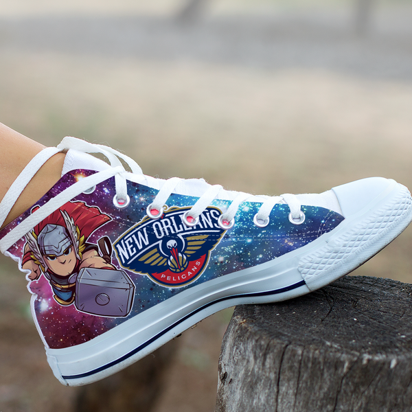 Thor Hight Top Shoe White New Orleans Pelicans