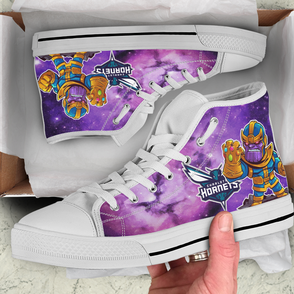 Thanos Hight Top Shoe White Charlotte Hornets