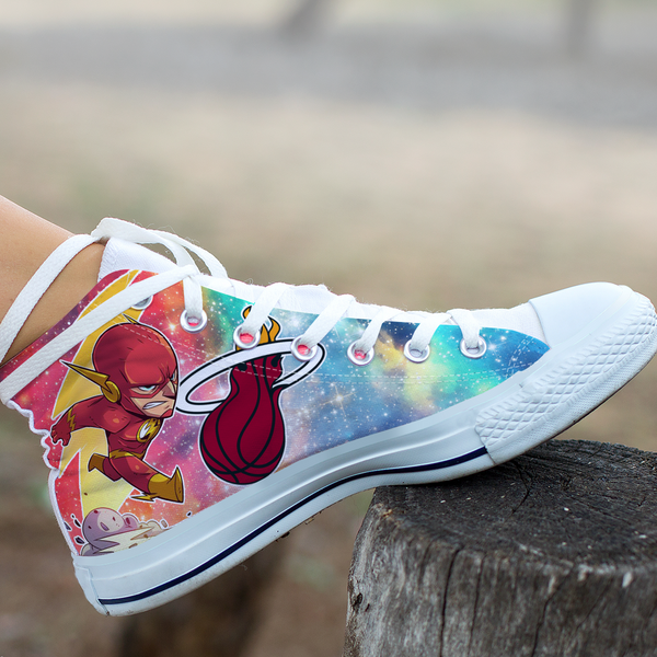 Flash Hight Top Shoe White Miami Heat