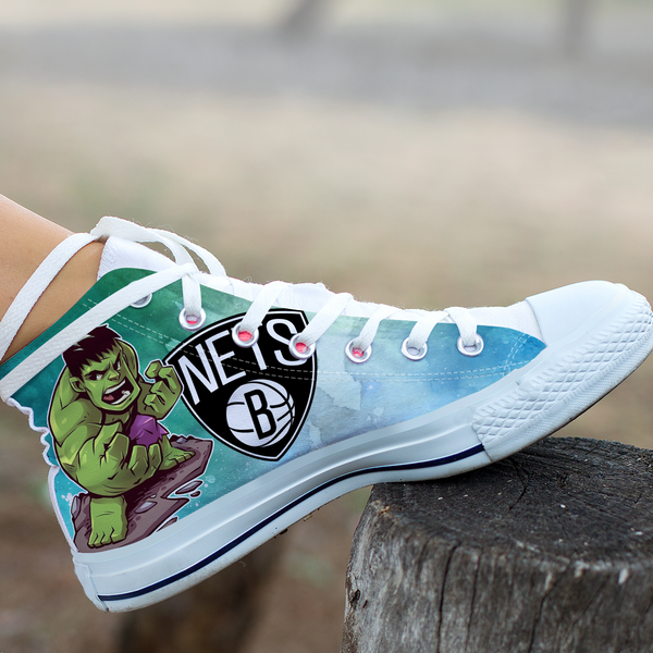 Hulk Hight Top Shoe White Brooklyn Nets