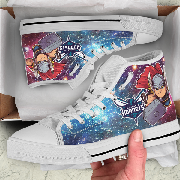 Thor Hight Top Shoe White Charlotte Hornets