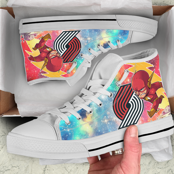 Flash Hight Top Shoe White Portland Trail Blazers