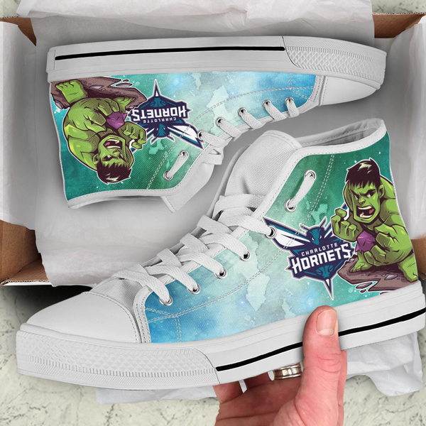 Hulk Hight Top Shoe White Charlotte Hornets