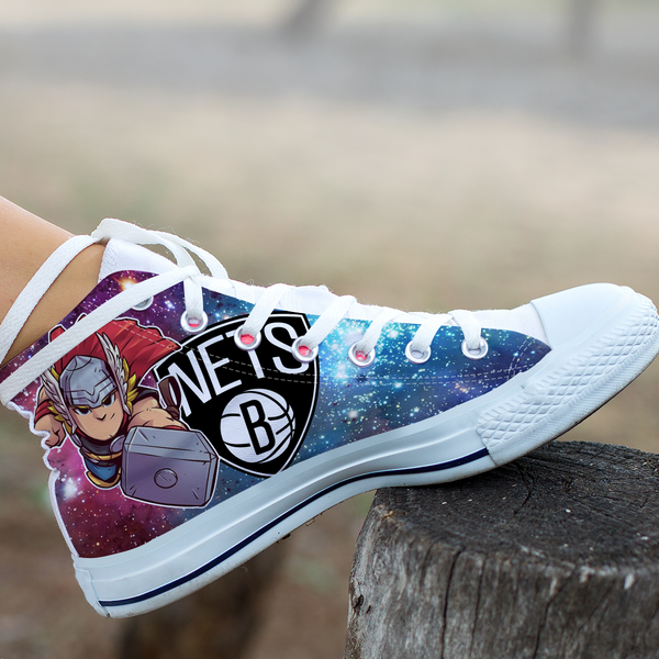 Thor Hight Top Shoe White Brooklyn Nets
