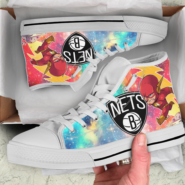 Flash Hight Top Shoe White Brooklyn Nets