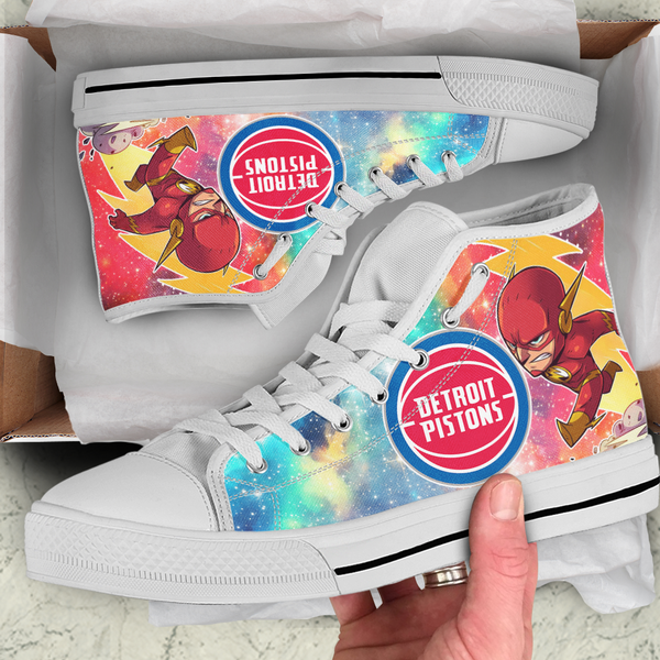 Flash Hight Top Shoe White Detroit Pistons
