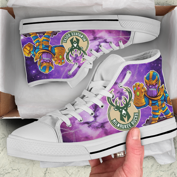 Thanos Hight Top Shoe White Milwaukee Bucks