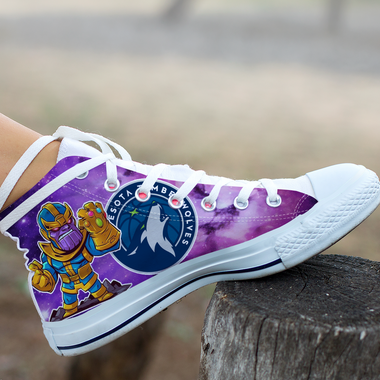 Thanos Hight Top Shoe White Minnesota Timberwolves