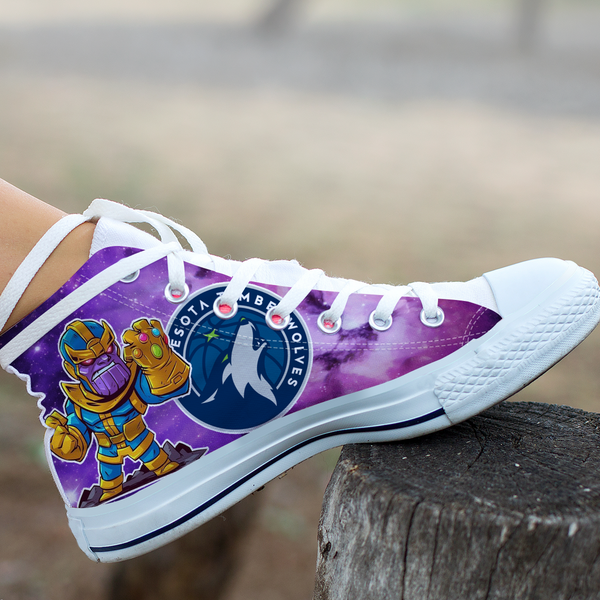Thanos Hight Top Shoe White Minnesota Timberwolves