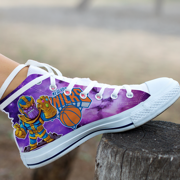 Thanos Hight Top Shoe White New York Knicks