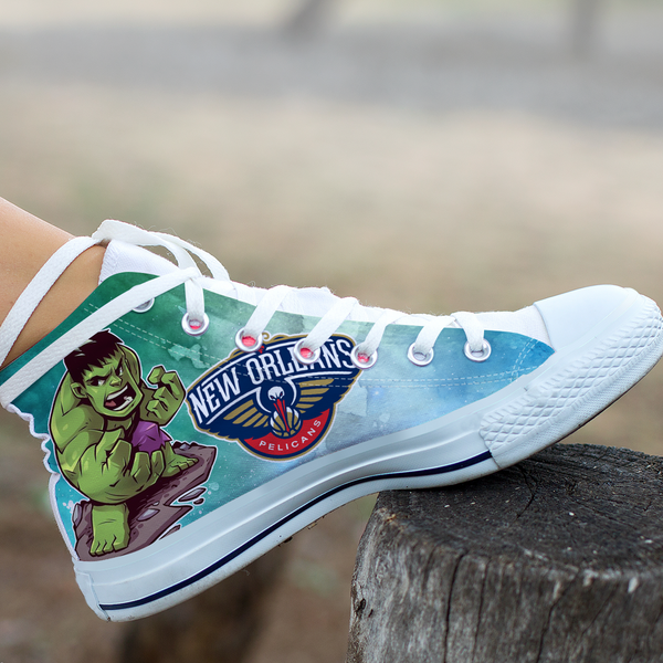 Hulk Hight Top Shoe White New Orleans Pelicans