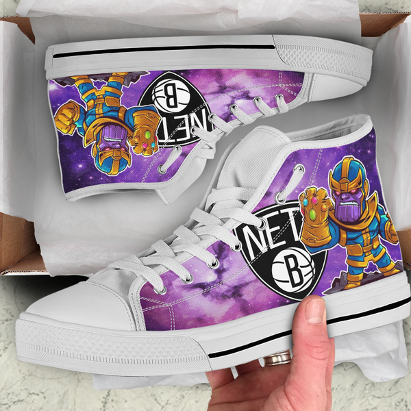 Thanos Hight Top Shoe White Brooklyn Nets