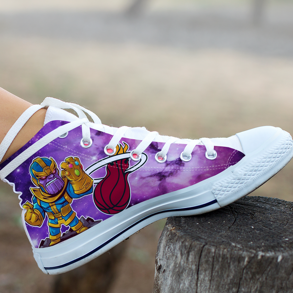 Thanos Hight Top Shoe White Miami Heat