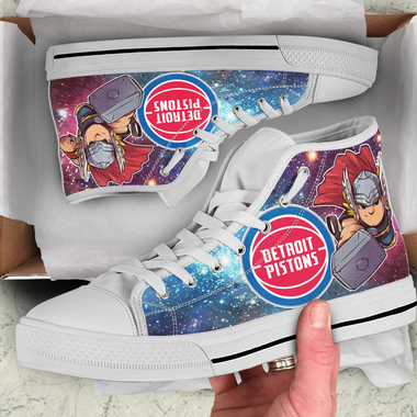 Thor Hight Top Shoe White Detroit Pistons