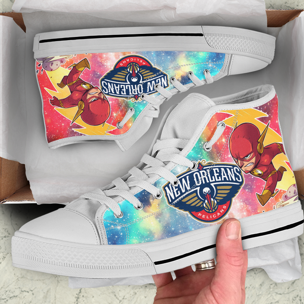 Flash Hight Top Shoe White New Orleans Pelicans
